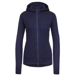 Icebreaker W QUANTUM III LS ZIP HOOD Damen - Wolljacke